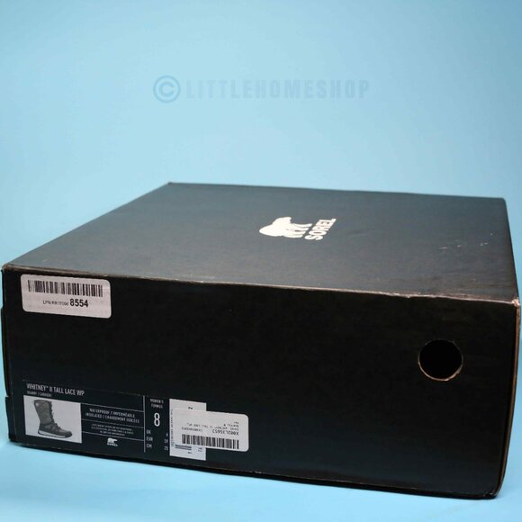 NWT! Sorel Whitney II Tall Lace Waterproof Boot in Quarry Gray, Size 8 - Picture 2 of 7